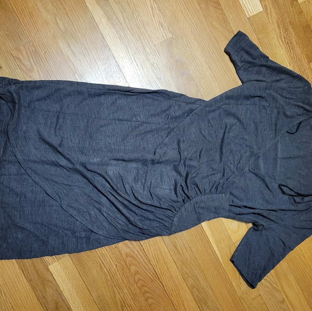 Gray knit dress